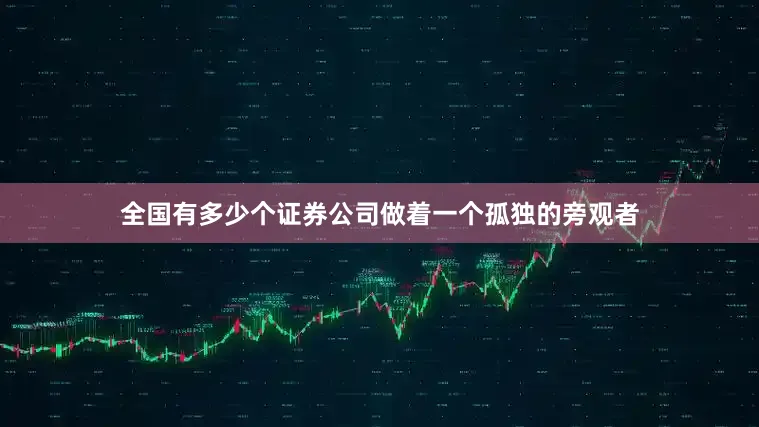 全国有多少个证券公司做着一个孤独的旁观者